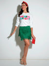 Shiraleah "Merry & Bright" Classic Sweatshirt, Ivory
