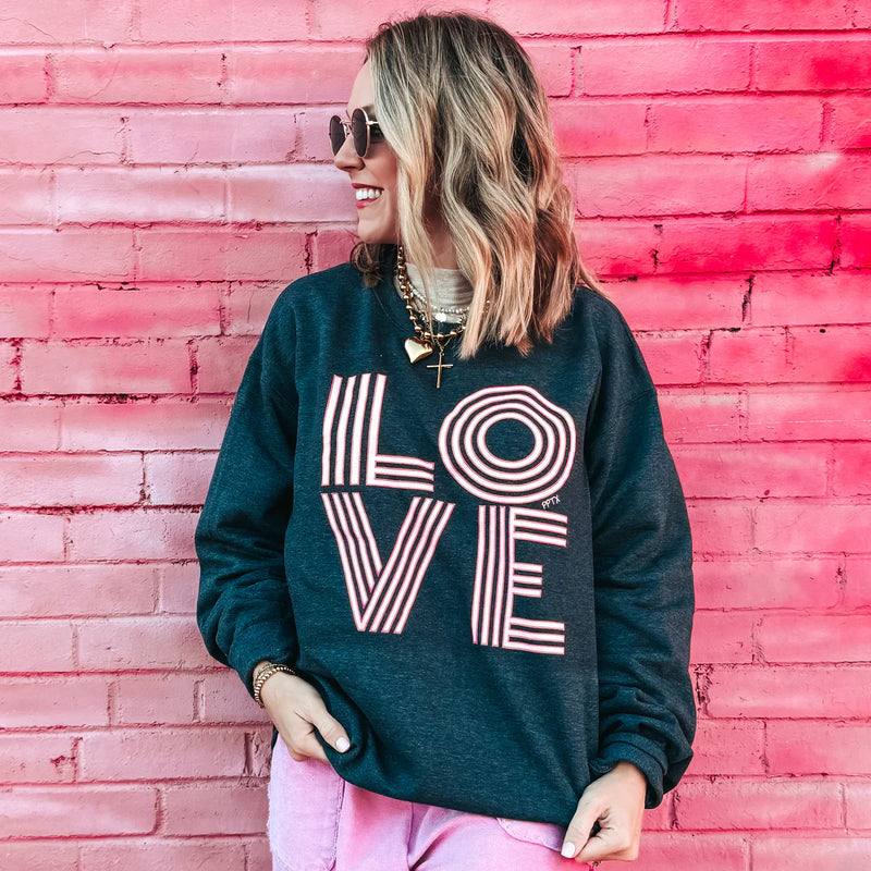 Retro LOVE Sweatshirt FINAL SALE