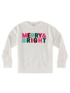 Shiraleah "Merry & Bright" Classic Sweatshirt, Ivory