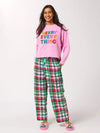 Shiraleah "Merry Everything" Relaxed Sweatshirt, Candy Pink