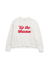 Shiraleah "'Tis The Season/Fa La La" Relaxed Sweatshirt, Ivory