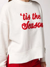 Shiraleah "'Tis The Season/Fa La La" Relaxed Sweatshirt, Ivory