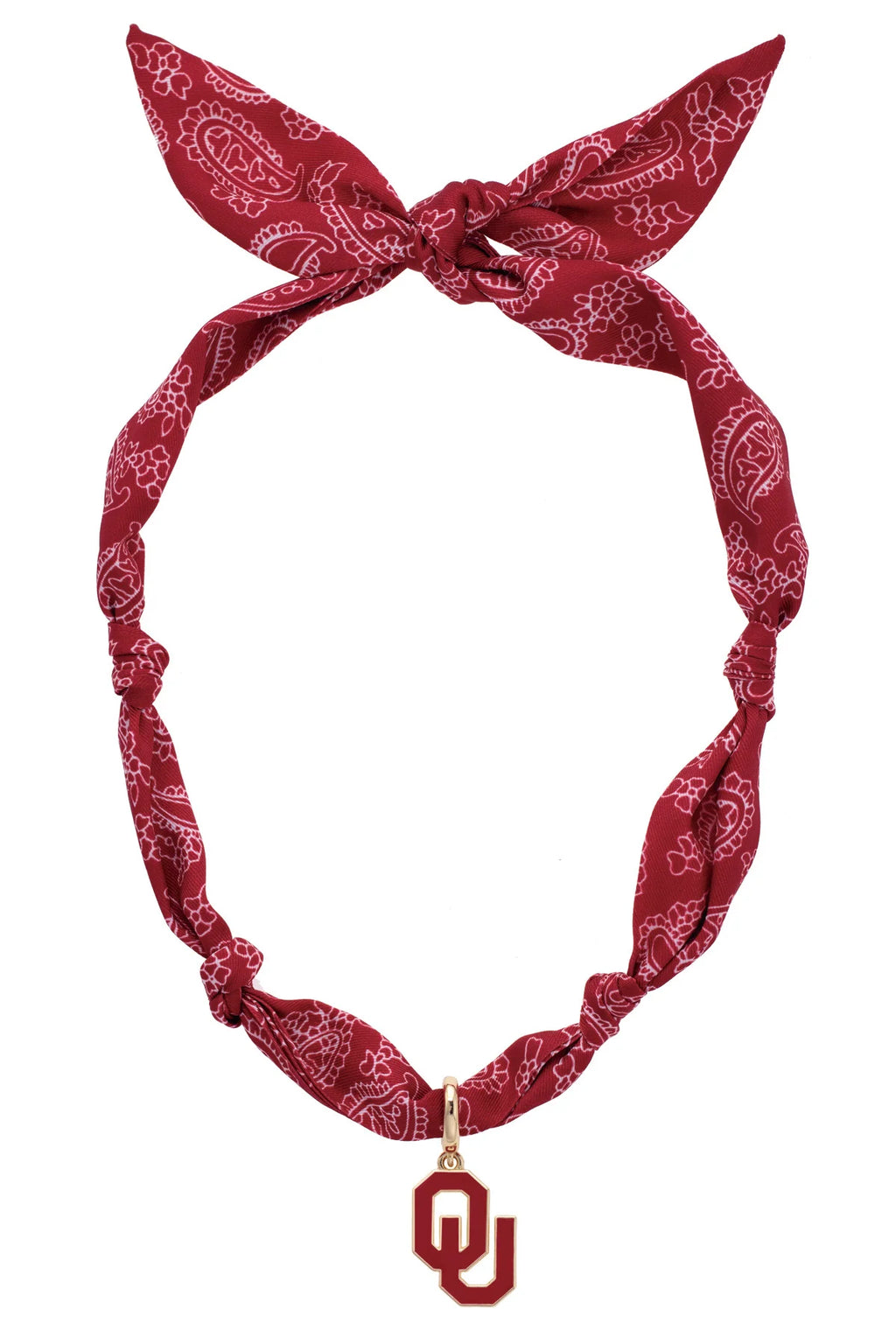Oklahoma Sooners Logo Bandana Scarf Necklace