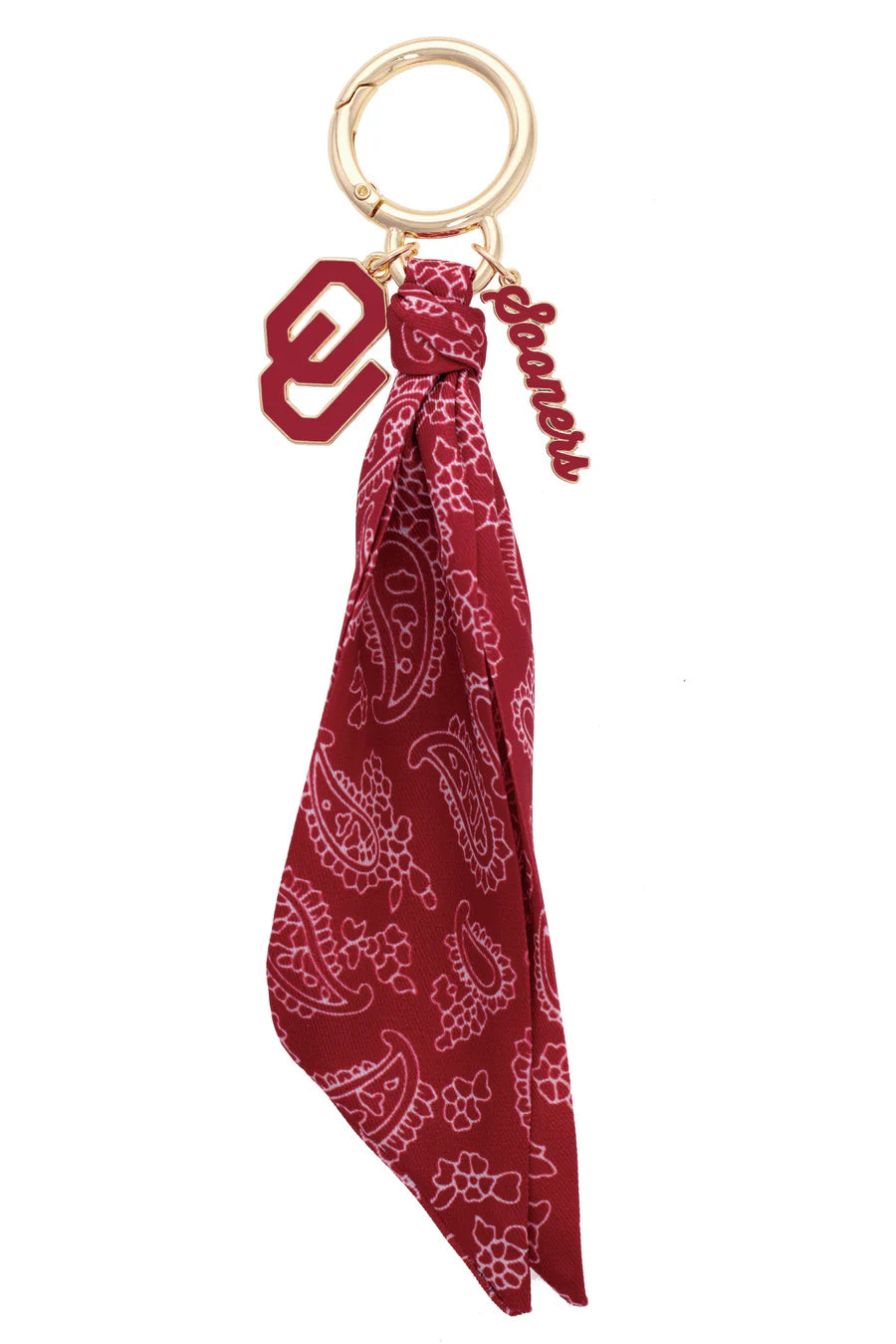 Oklahoma Sooners Logo Bandana Bag Charm