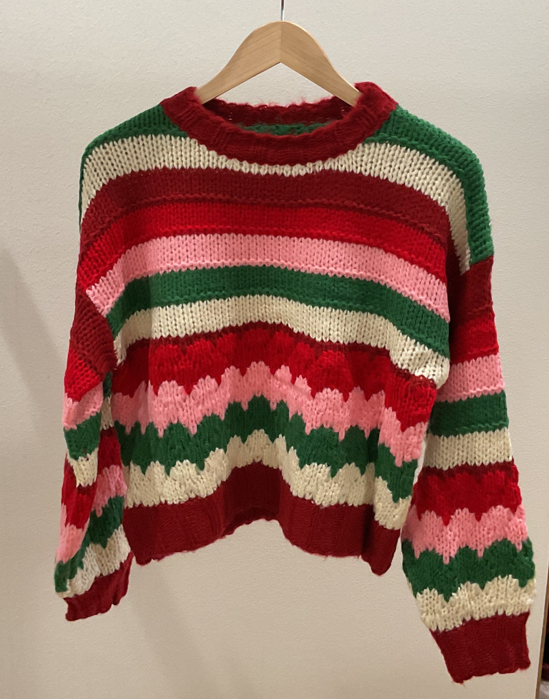 Festive Chunky Knit Sweater