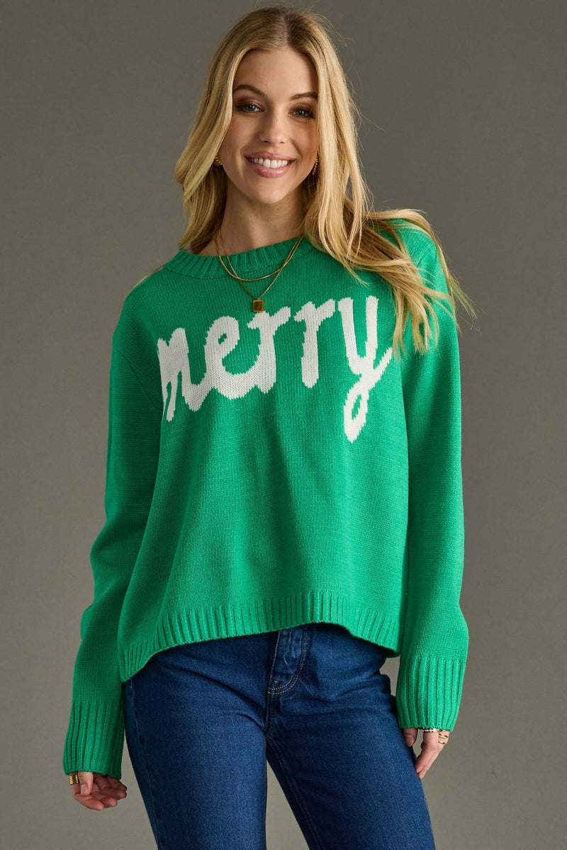 merry Bright Green Sweater