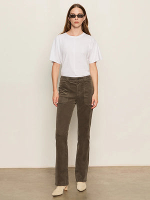 Sanctuary Corduroy Hayden Bootcut Pant Kalamata