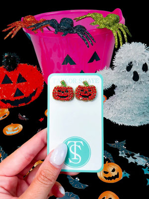 TS Beaded Pumpkin Stud