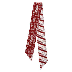 Victory Lap OU Twilly Scarf