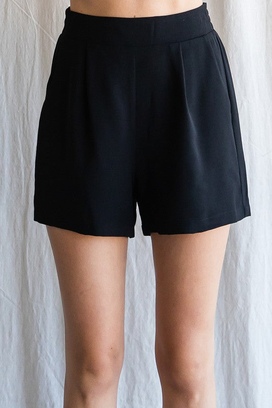 Flat front shorts