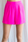 Flat front shorts