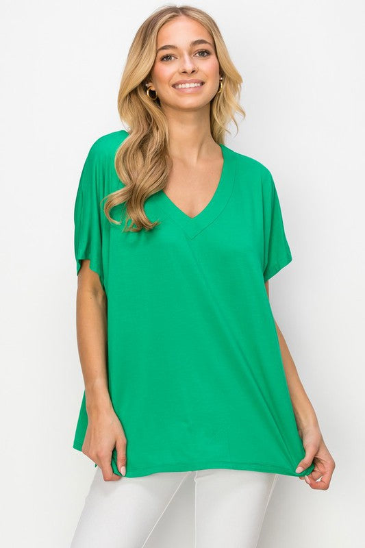 Oversized Vneck Tee