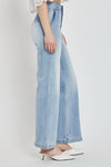 Risen Light wash wide leg button up