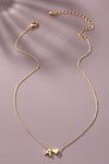 Mini Initial with Heart Necklace