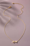 Mini Initial with Heart Necklace