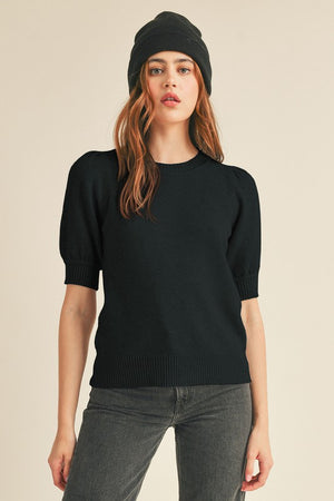 Ultra soft short sleeve sweater