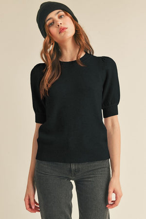 Ultra soft short sleeve sweater