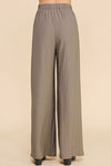 Textured Wide Leg Pants