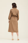 Corduroy with collar midi