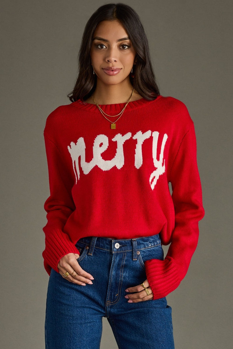 Red merry Sweater