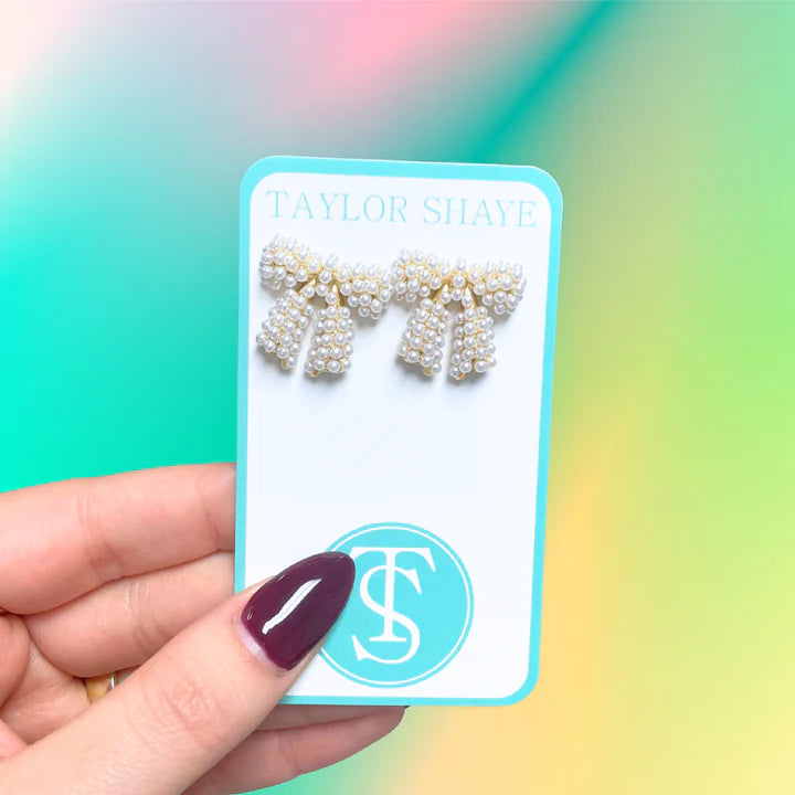 TS Pearl Bow Studs