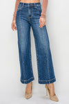 Risen Crop Front Seam Jeans