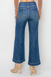 Risen Crop Front Seam Jeans