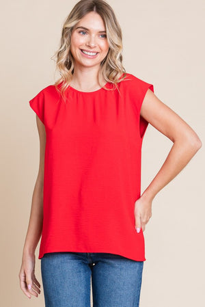 Elevated slay sleeve basic blouse