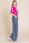 Denim Palazzo Pants