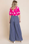 Denim Palazzo Pants