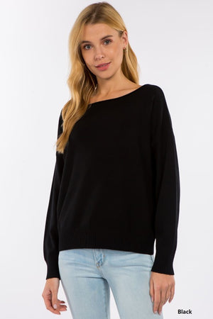 Boatneck Pullover Sweater