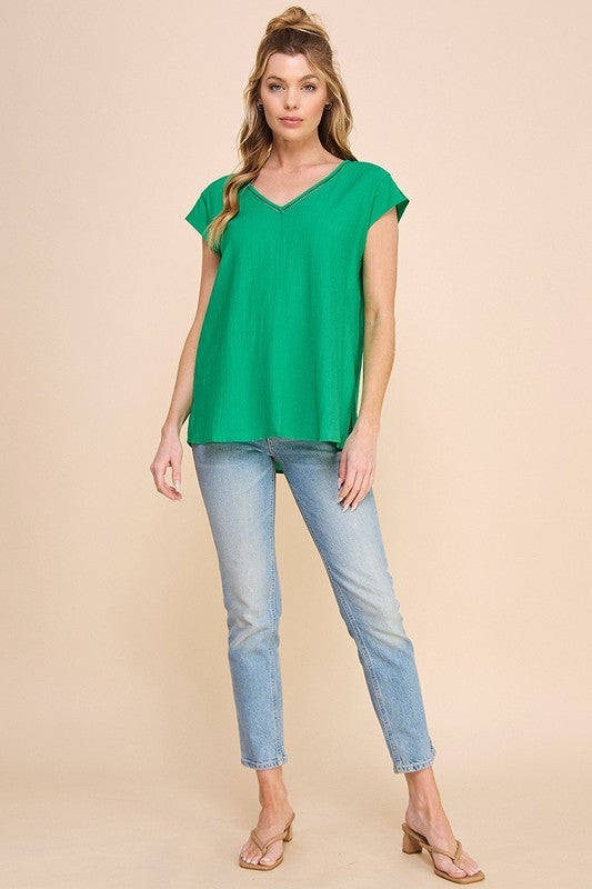Cammie front detail blouse