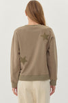 Star patch sweatshirt