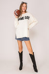 Ivory Game Day sweater