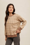 Jacquard check top