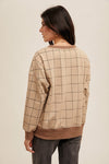 Jacquard check top