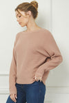 Soft Mini Waffle Texture Dolman