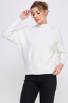 Fine Gauge Long sleeve mock neck