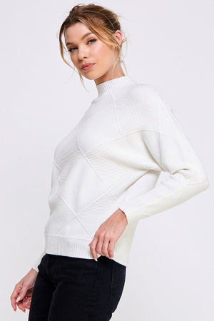 Fine Gauge Long sleeve mock neck