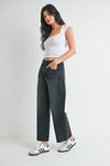 Just Black Washed Black Barrel Twist Jean