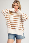 Oatmeal stripe sweater