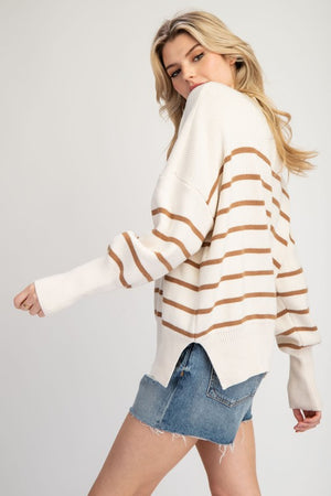 Oatmeal stripe sweater