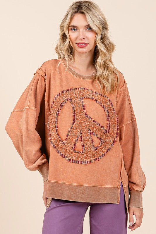 Peace oversized sweatshirt