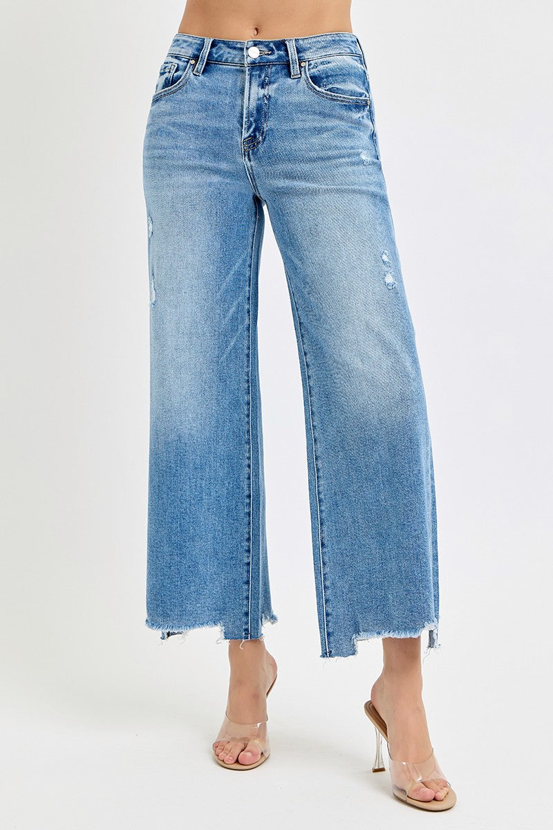 Risen High Rise Crop Wide Leg