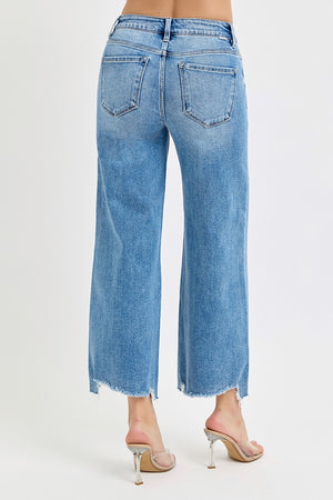 Risen High Rise Crop Wide Leg