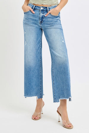 Risen High Rise Crop Wide Leg