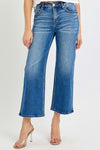 Risen Mid Rise Tummy Control Crop Denim