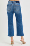 Risen Mid Rise Tummy Control Crop Denim