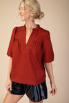 Fae front detail blouse