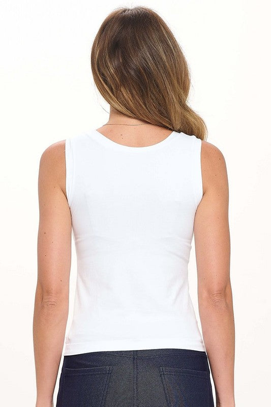 Reversible High-low Neckline Seamless Tank One Size
